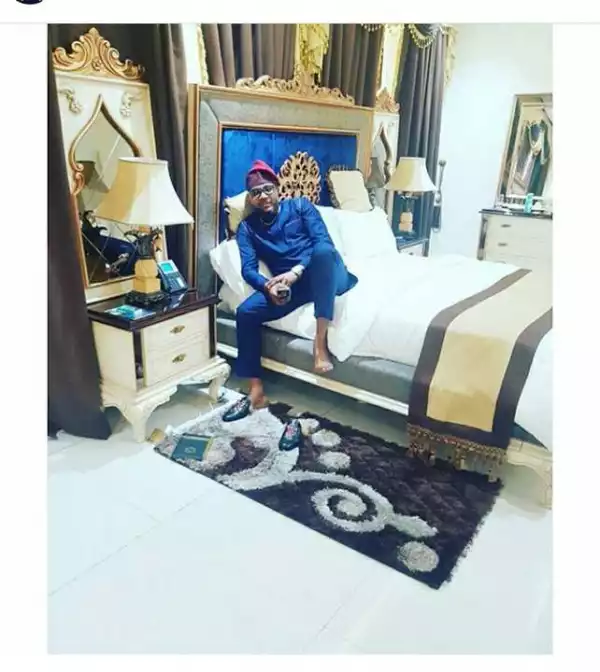 E-Money Poses In His Beautiful Bedroom (Pictured)